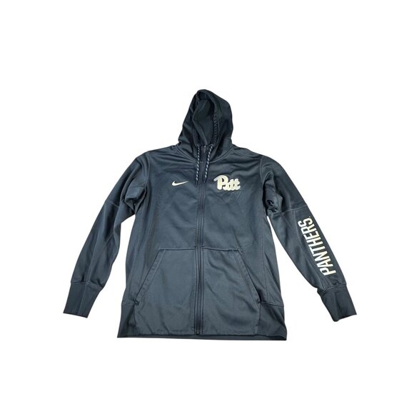 Nike Pitt Pittsburgh Panthers Therma-Fit Full Zip Hoodie Gray Sz M Football - Picture 2 of 9